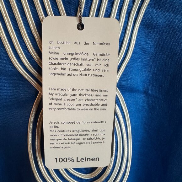 NWT Ulla Popken 100% Linen Caftan - Plus Size - Picture 7 of 9